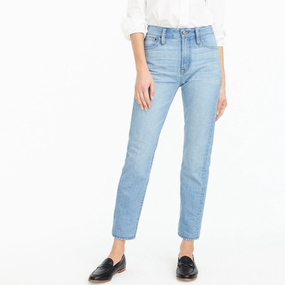 J. Crew Point Sur High Rise Light Wash Jeans (27T)
